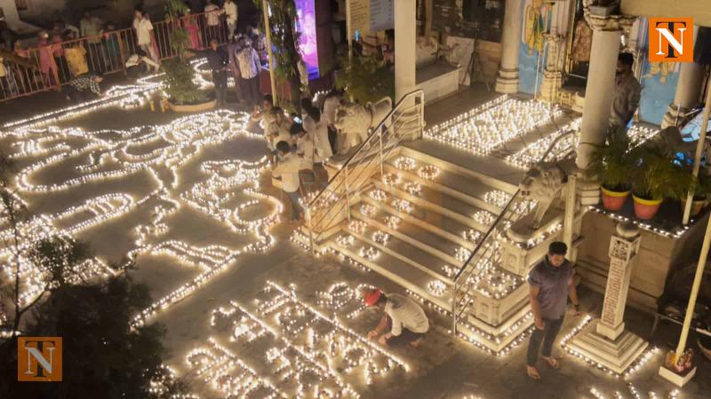 Poddareshwar Ram Temple in Nagpur Celebrates 103 Years with 1.5 Lakh Lamps